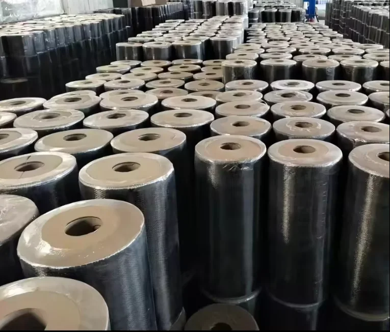 HENGLV High Strength Twill 240gsm 600gsm 1k 3k 200g 12k 650 Gsm Woven Carbon Fiber Fabric Unidirectional For Sale