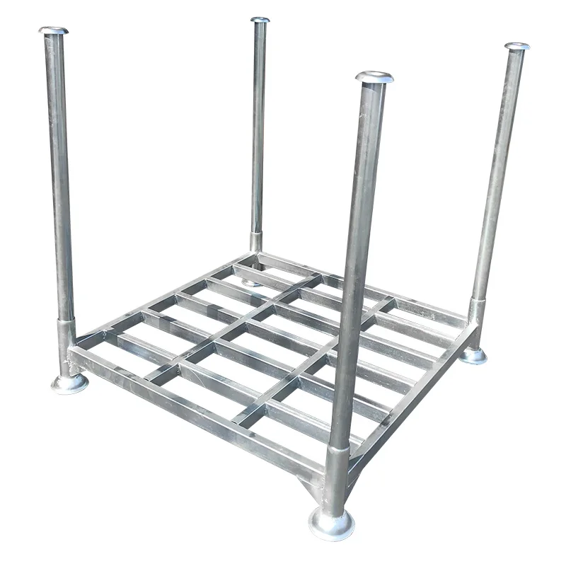 Stackable galvanized Steel Stillage Storage Racks steel pipe metal post pallet