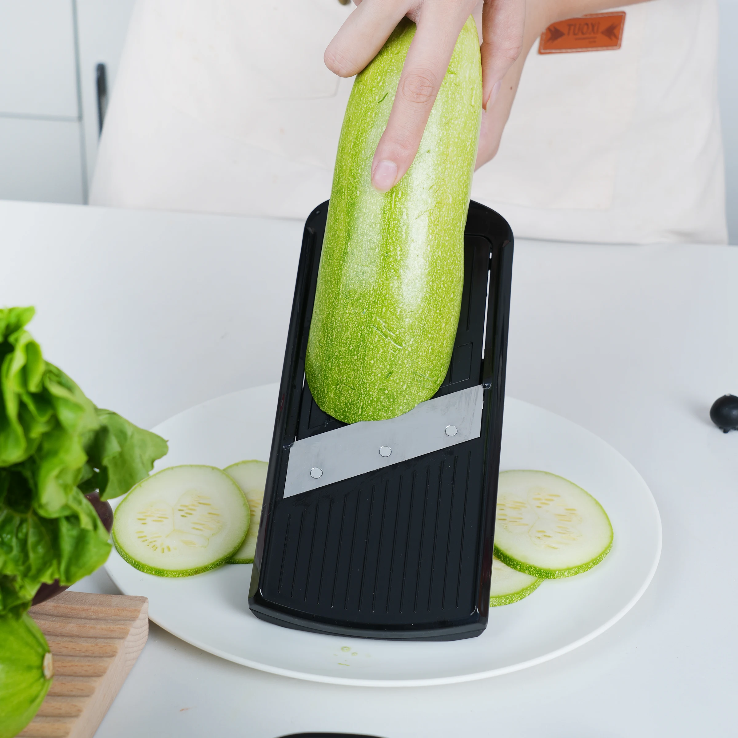Многофункциональный кухонный инструмент пластмассовый резак для лука прогрессивный слайсер с контейнером Картофельная решетка измельчения овощей