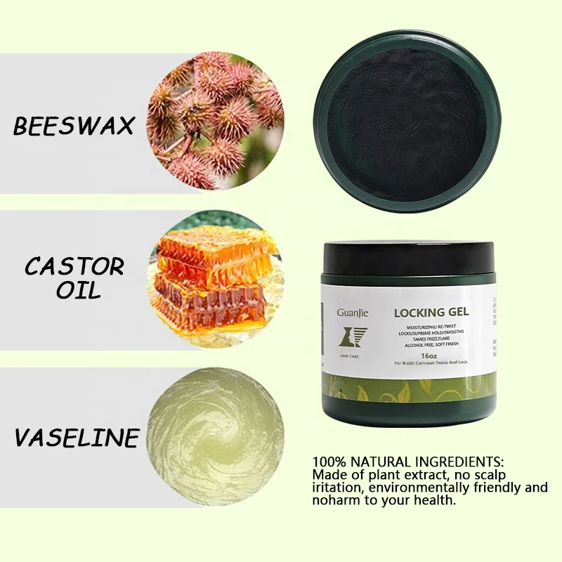 16 oz neat braid private label loc and twist non residue braiding gel extra hold conditioning shining hair gel