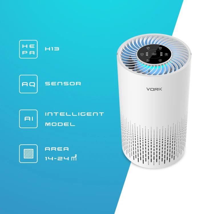 OEM Factory Smart Tuya App WiFi Air Purifier Portable Air Purifier H13 HEPA Filter For Home Bedroom