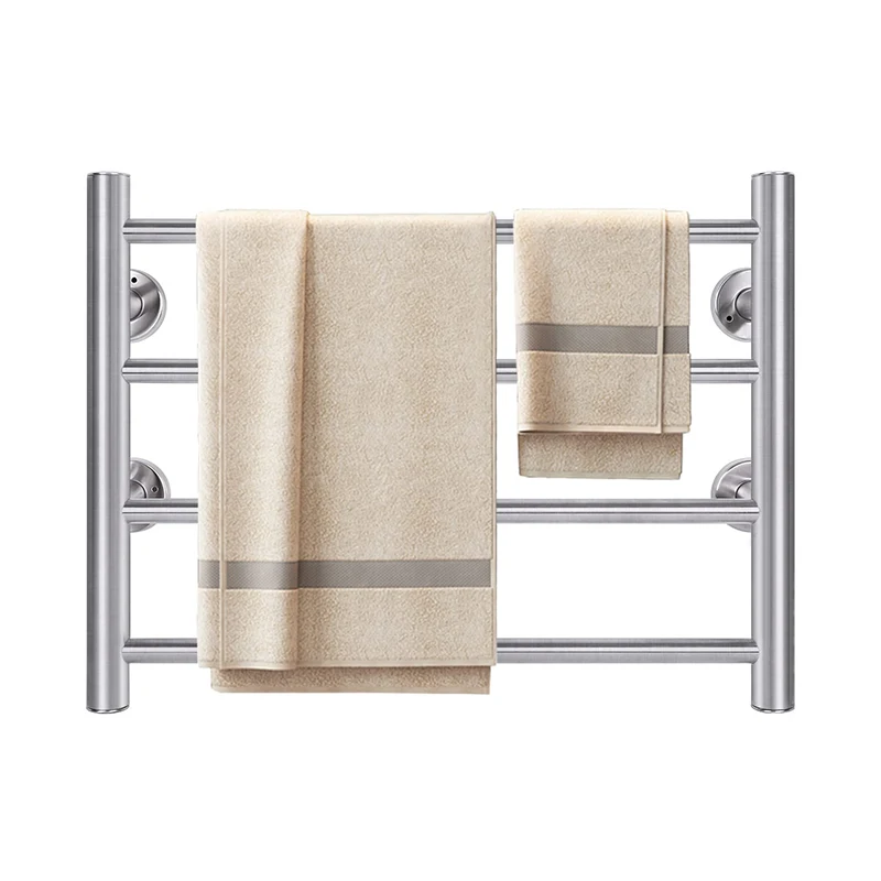 WEKIS Luxury Bathroom Stainless Steel Towel Warmer Electric Heated Towel Rail Wall Mounted Bathroom Towel Racks