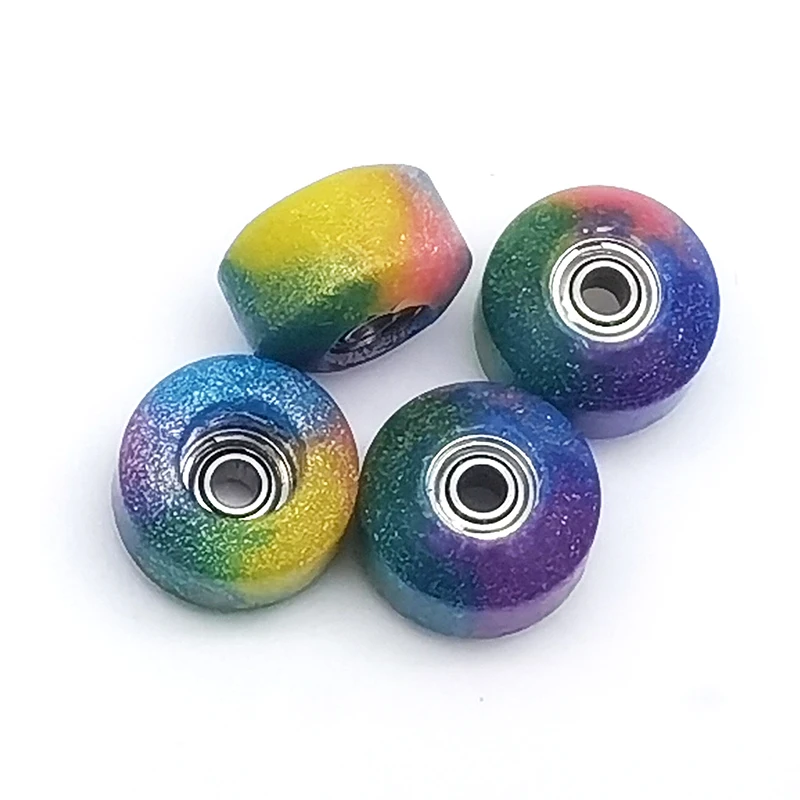 60D Epoxy Resin Urethane Fingerboard Wheels Slim Bowl Shaped 7.6mm/7.8mm/8.8mm Diameter ABEC-9 Stealth Bearings