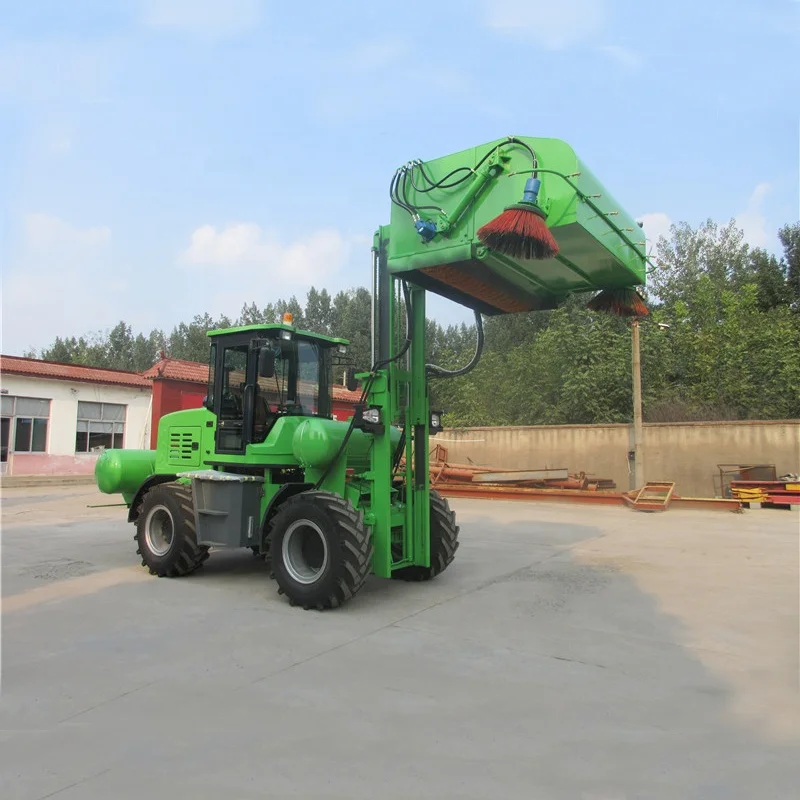 5200Kg Construction Works Wheel Loader Street Floor Special Road Sweeper
