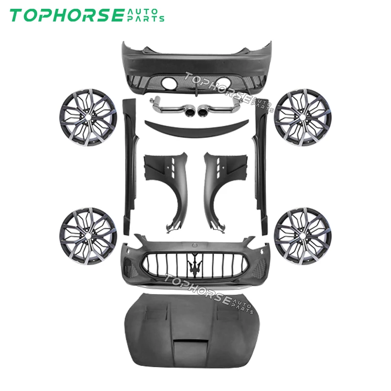 Maserati GranTurismo body kit bonnet side skit wheels bumper auto accessories super car