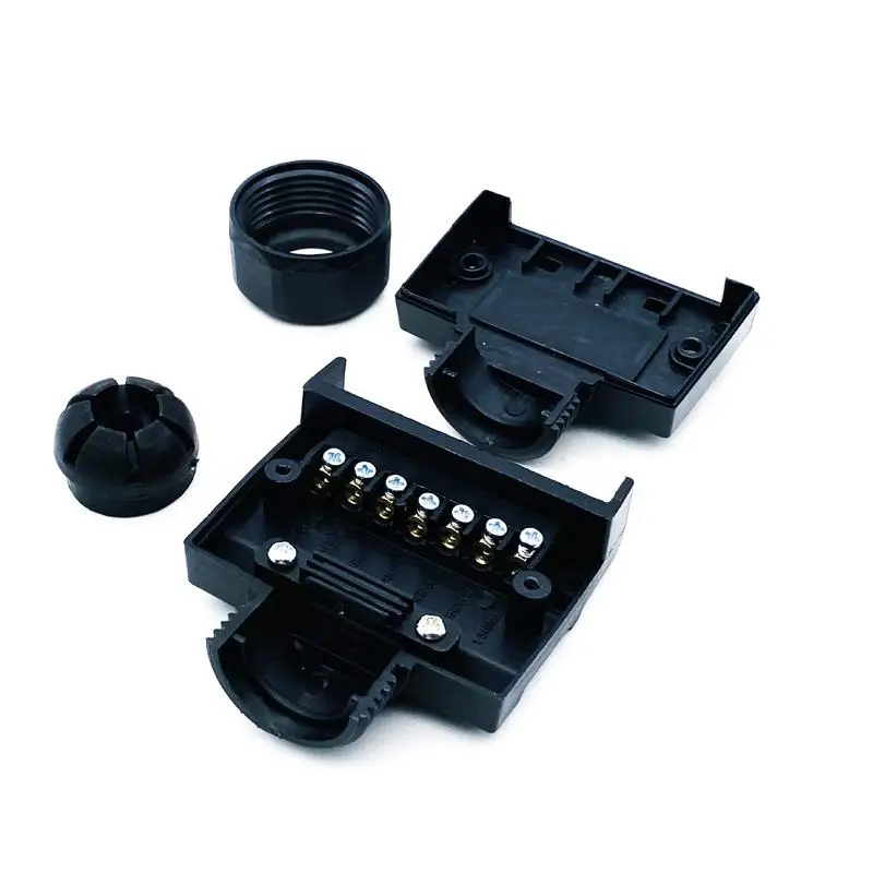 Factory Direct Selamp 7 Pin Flat Trailer Plug Australia Trailer Plug Extension 12V Europe Nylon 7-Core Plug