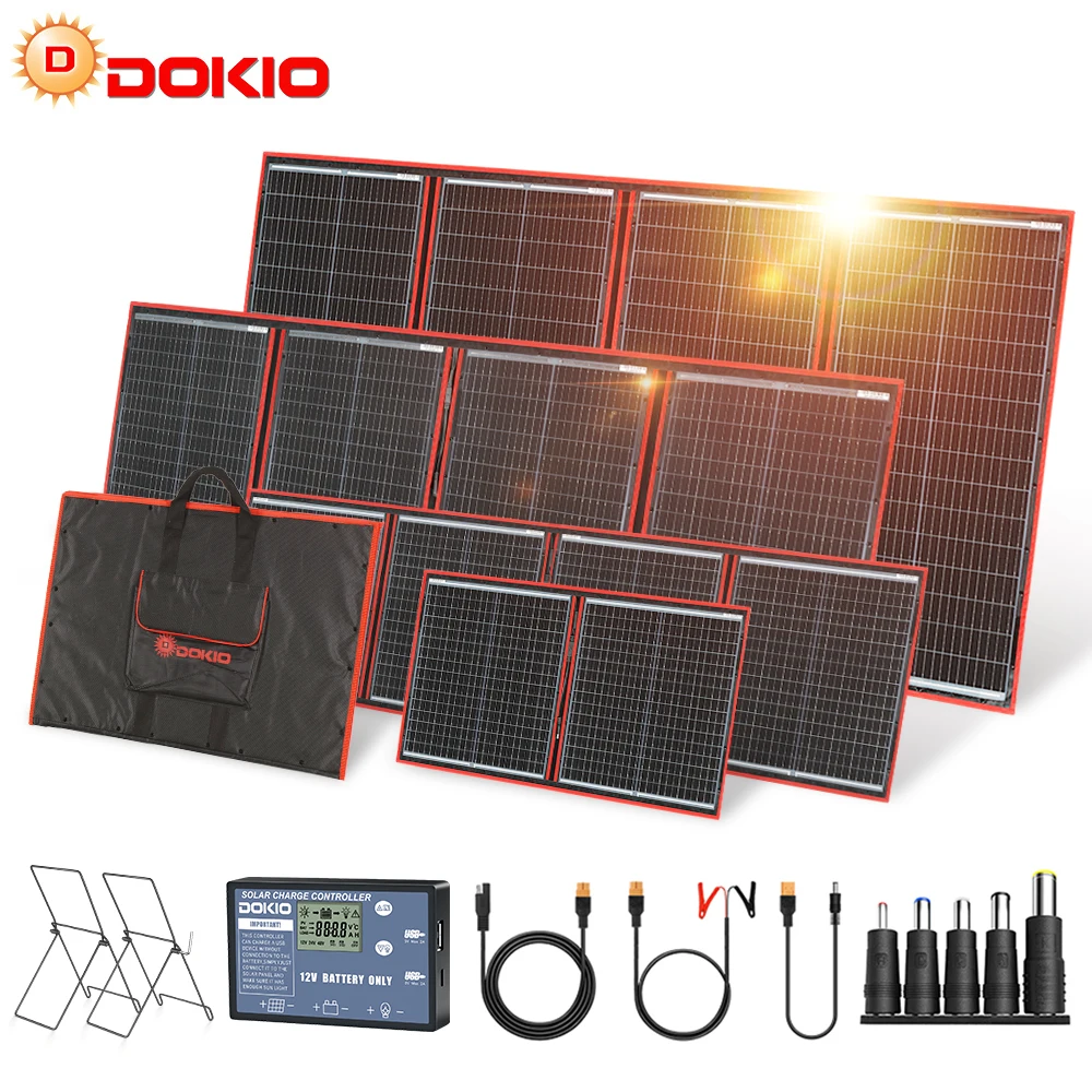 12V DC  100W 110W  Flexible Monocrystalline  Solar Panel Top Quality Dokio Brand In China