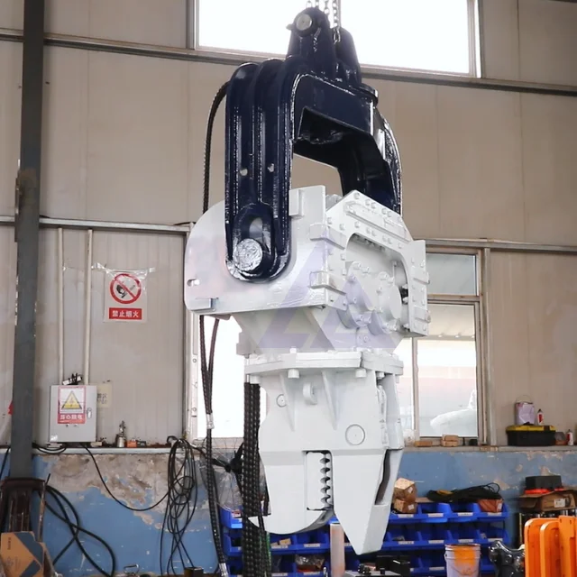 Pile Driver for 30t excavator Hydraulic Vibratory Hammer  90mm pins   For concrete pipe steel pile tubes H beams