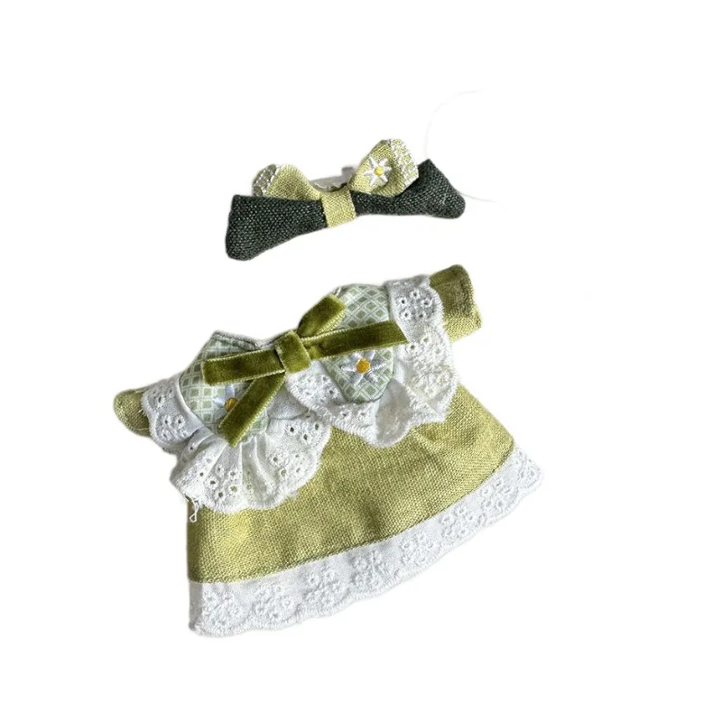 Only clothing Wholesale Bao ao Hug Series Plush Blind Box Hug Doll Clothes Light Green Spring Cake Set