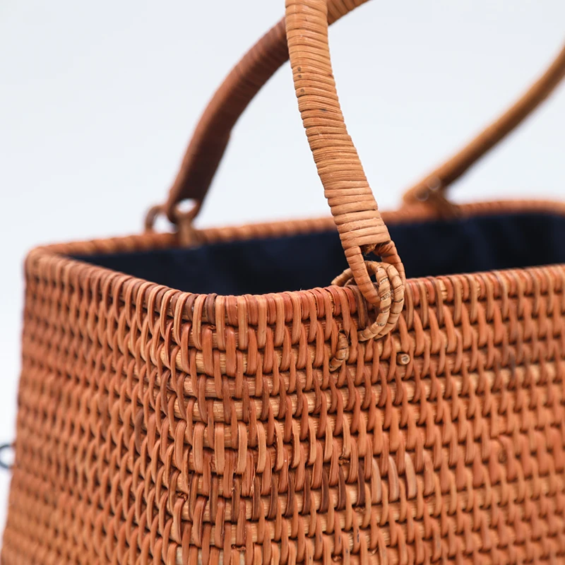 
2021 Hot selling Rattan designer handbags famous brands Popular with low price 