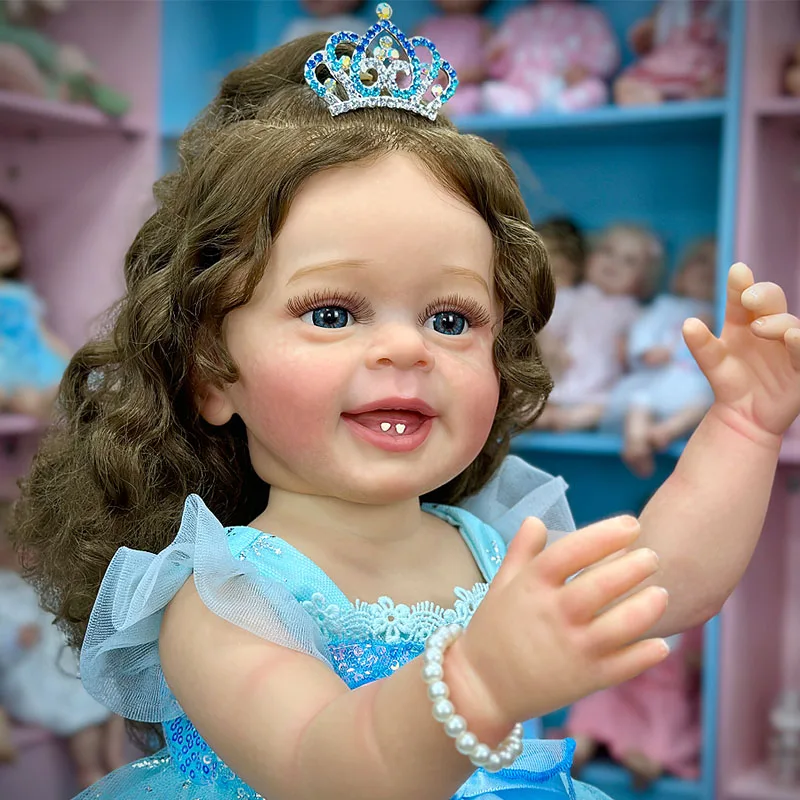 High Quality Realistic Reborn Baby Vinyl Doll Soft Toy Model Fashion Doll for Birthday Gift