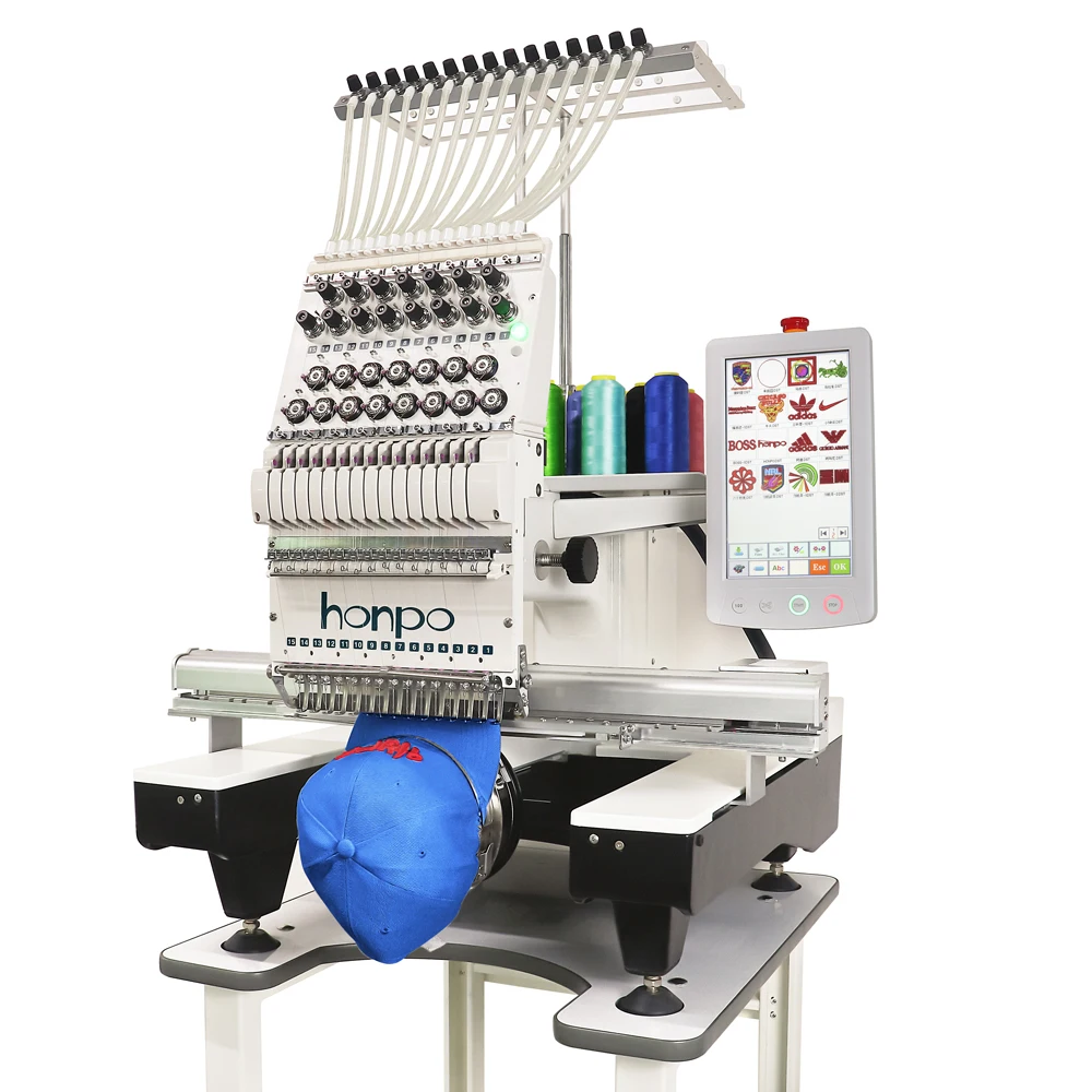 High-speed computer single-head embroidery machine with simple operation and low noise