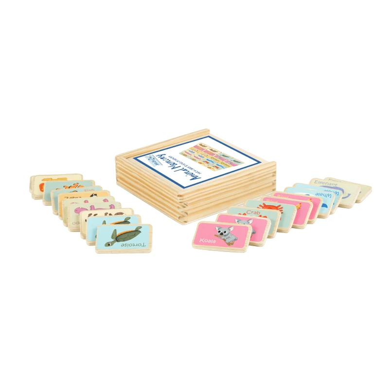 2021 Hot selling early educational wooden memory game for kids