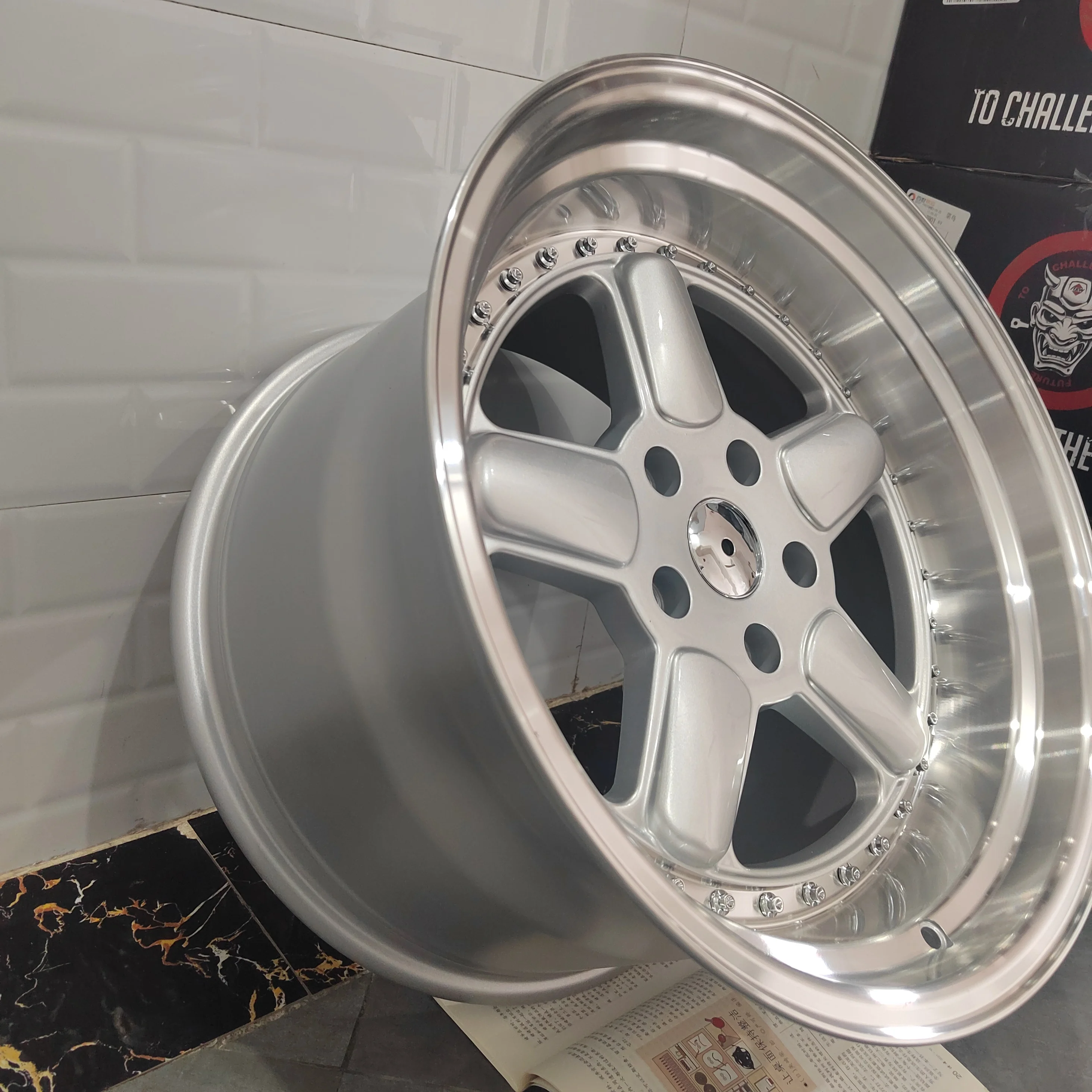 Wholesales 18inch 5x120 PCD Alloy Wheel Rim Deep Dish Lip Passenger Car Wheel For BMW