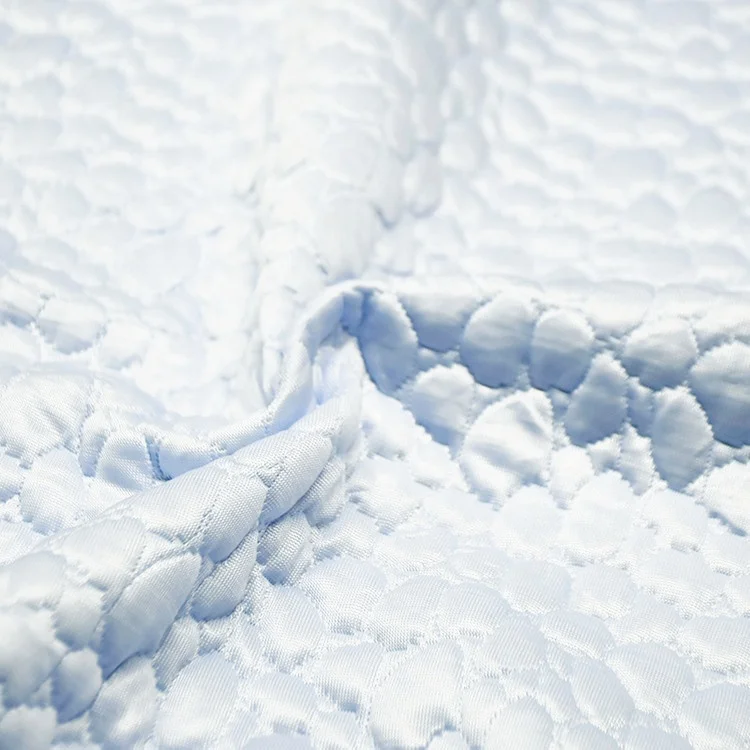 Горячая продажа охлаждающий ледяной шелк вискоза жаккардовый матрас тикают ткань