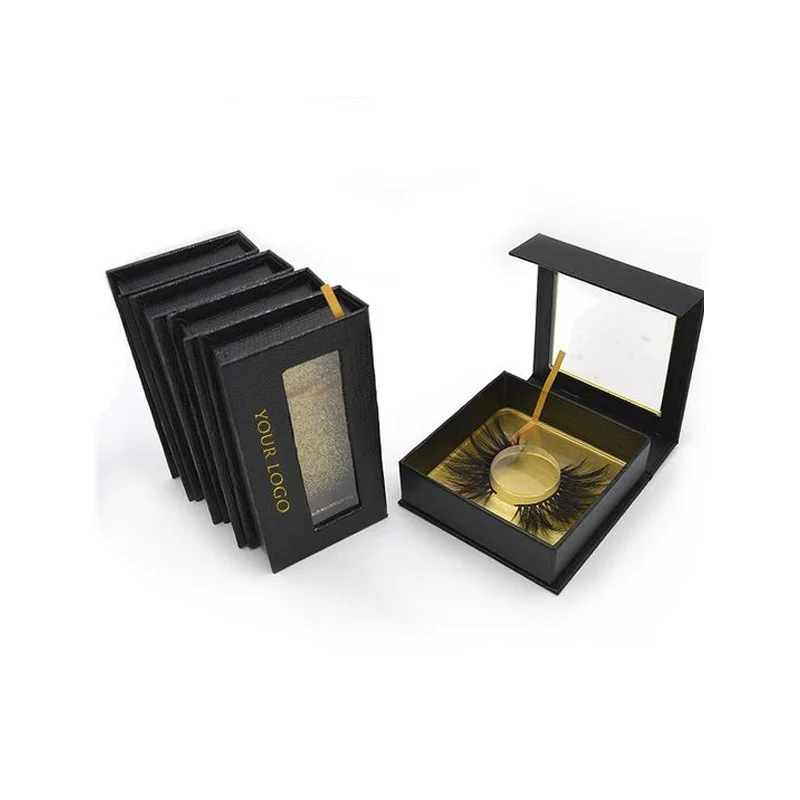 Wholesale Custom Printed Make up Eyelash Packaging Box Add Your Own Logo Cardboard Packing Eyelash Box