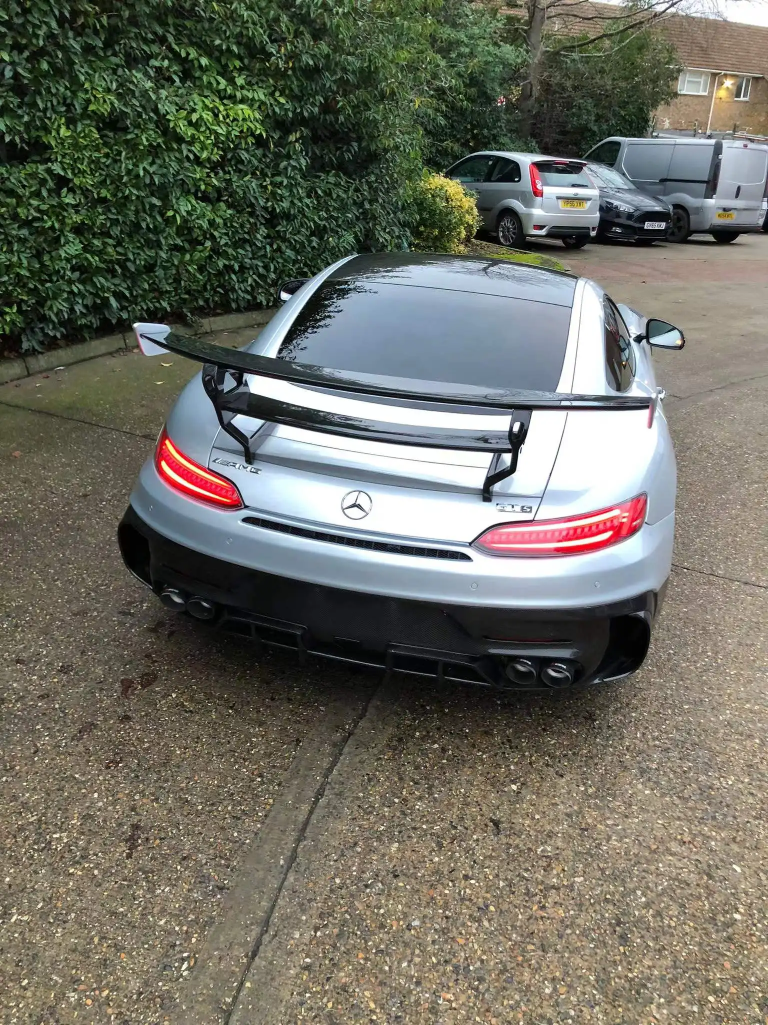 Perfect fitment Black series style carbon fiber body kit for AMG GT GT GTR  bumpers fender  wing hood