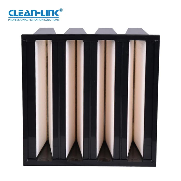 Standard Hepa High Capacity Epa V Cell Compact Filter For Central Air Conditioner System