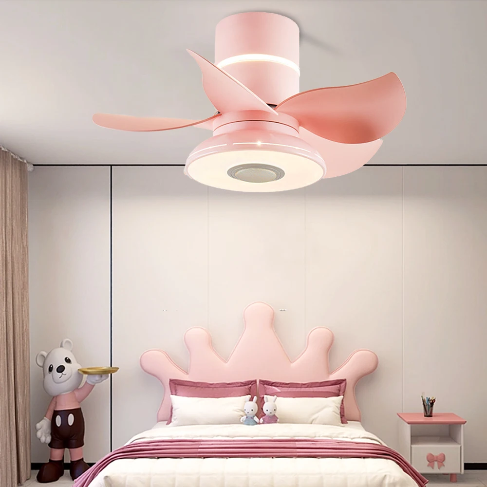 New indoor ceiling fan light kits smart led ceiling fan with light and bluetooth speaker bedroom study room smart ceiling fan