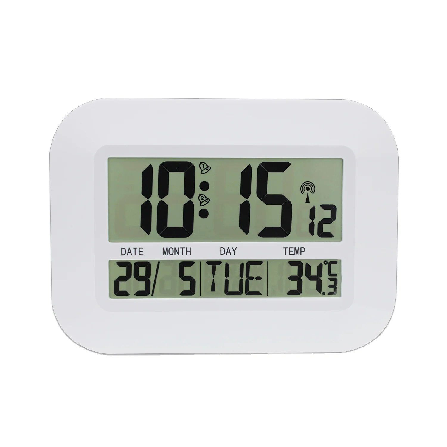 
H149C-DCF Cheap Hot Sale Top Quality Radio Controlled Alarm Clock LCD table alarm clock 