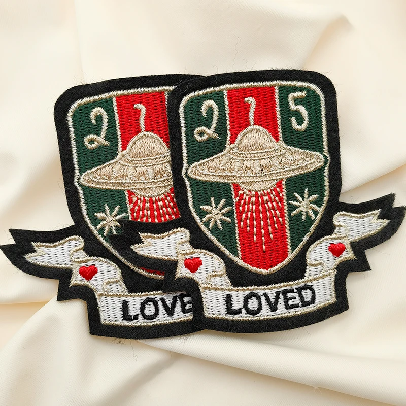 Wholesale Embroidered Patches Hat Garment Embroidery Custom Logo Full Embroidery Patch Badges