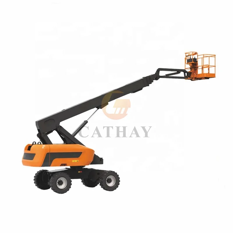 CE approved telescopic self propelled lifter machine manufactures hydraulic 14m cherry picker