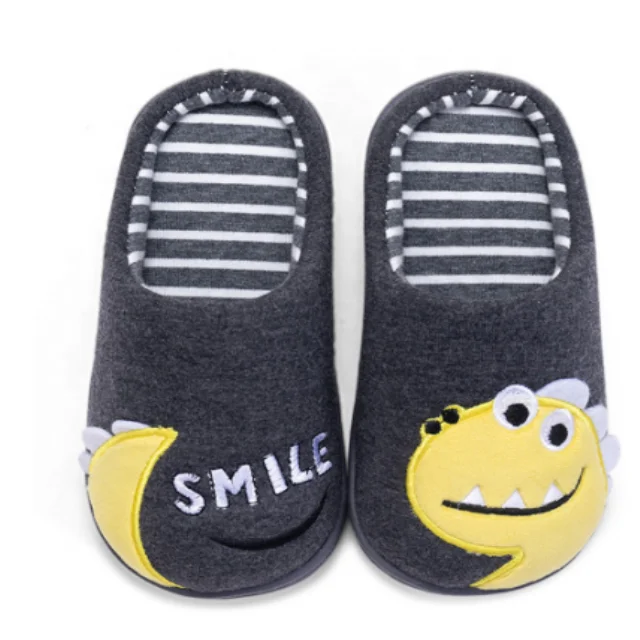 Cotton Shoes Kids Dinosaur Slippers Boys And Girls Baby Cute Cartoon Warm Shoes Boys Girls Thickening Children Washable Slippers