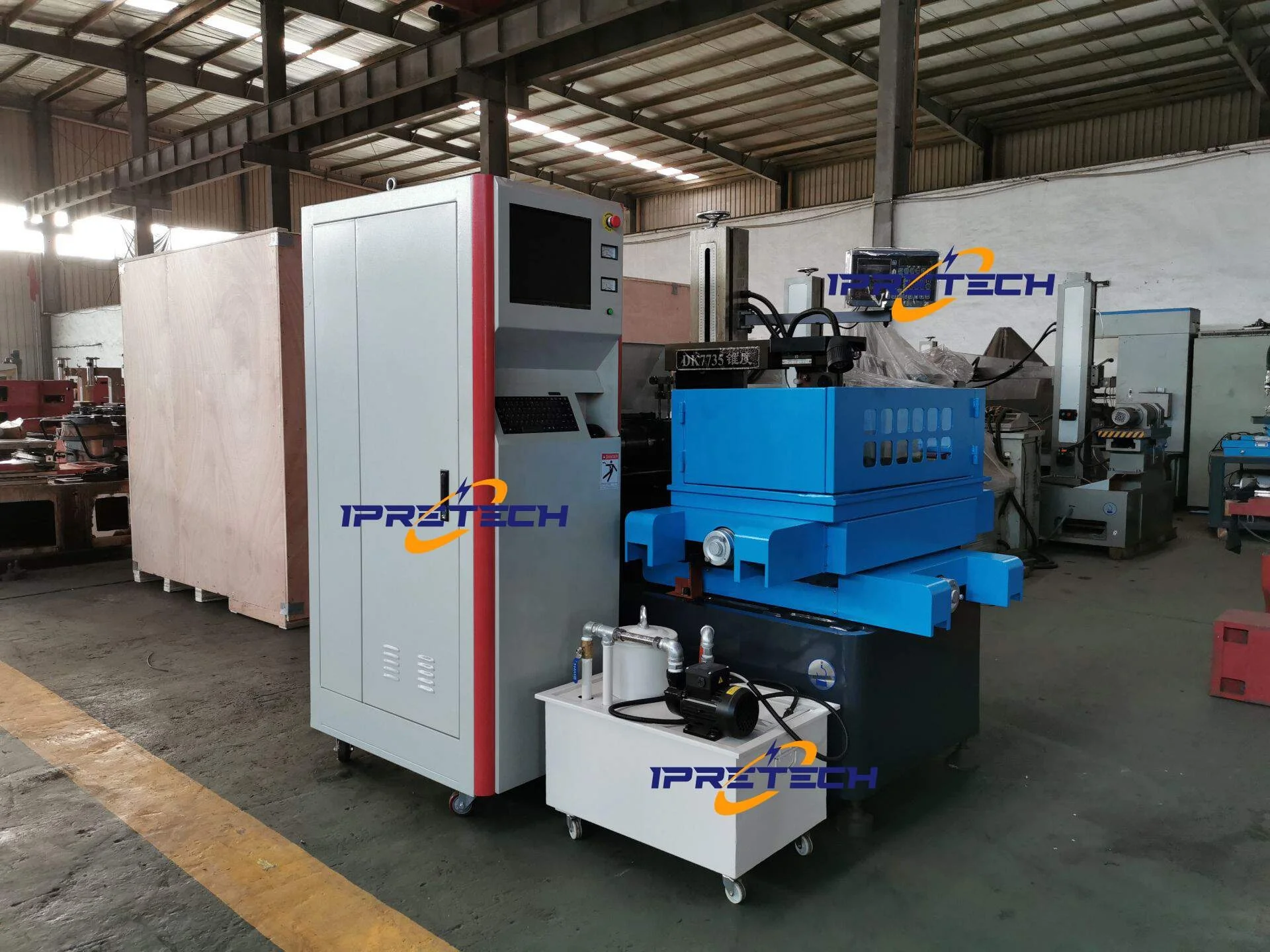 high quality CNC wire cut EDM machine multi cut medium speed DK7750 factory supply wholesales cheap cnc edm machine