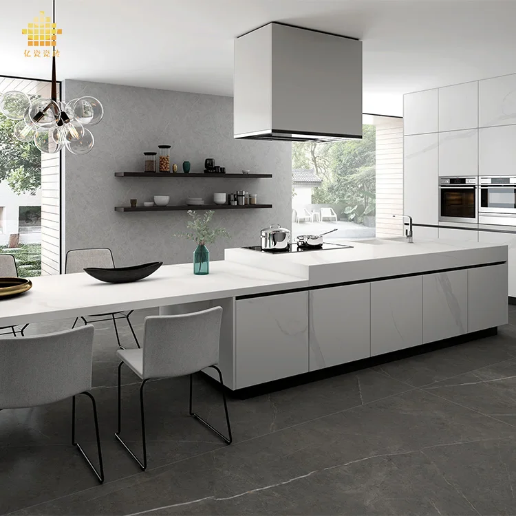 Спеченный камень искусственный мрамор Прямая продажа с фабрики полировка естественный вид белый интерьер плитка Фошань, Китай 800*2600 мм CN;GUA