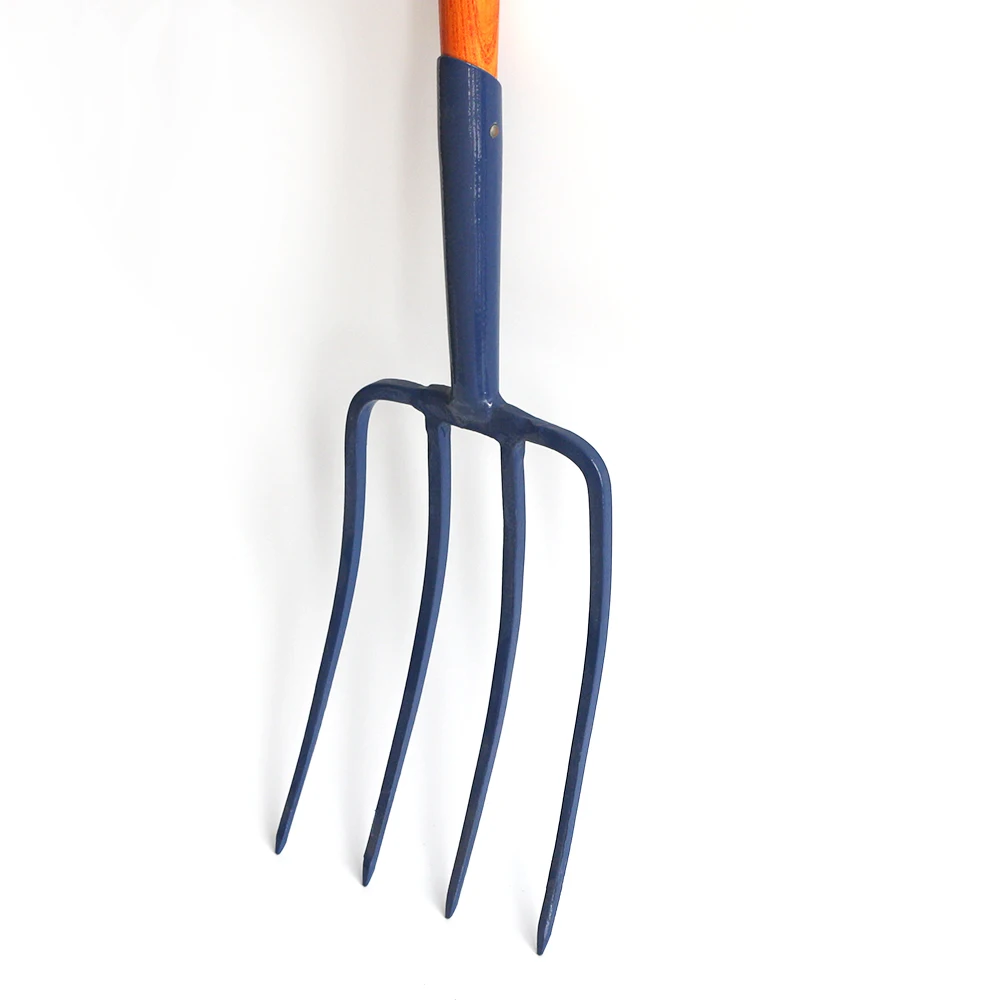 Hot Sales 4 Tine Spading Fork Garden Digging Fork Farming Tools  South Africa Steel Fork