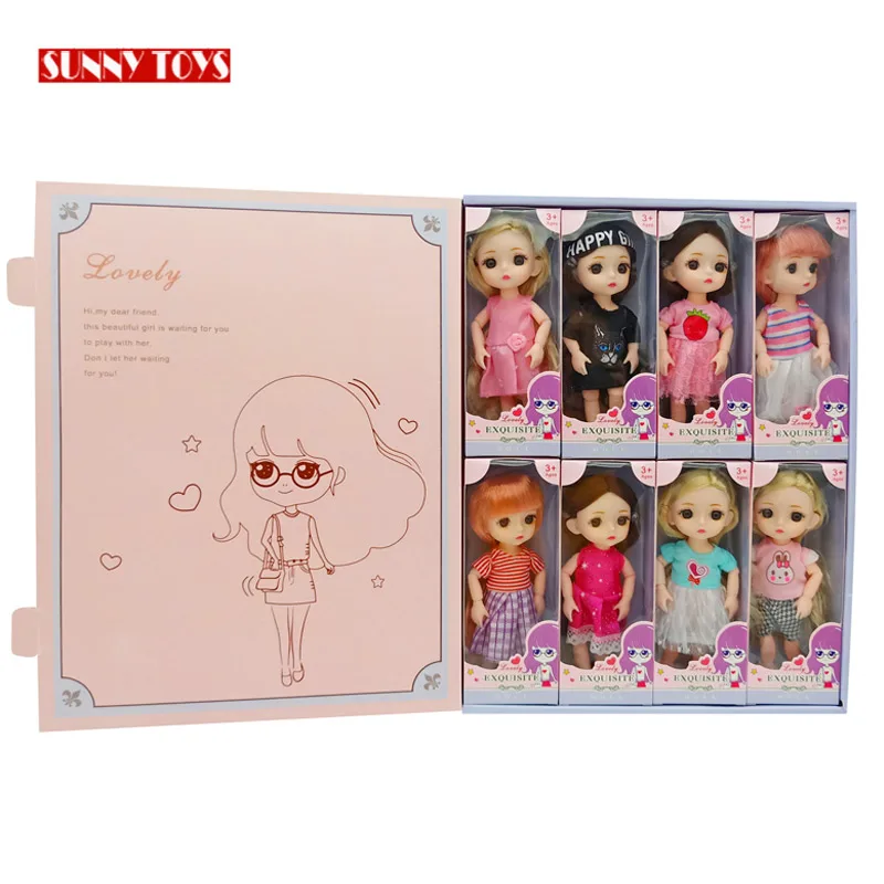 wholesale 6 inch soft silicone vinyl fashion toys doll girl for children