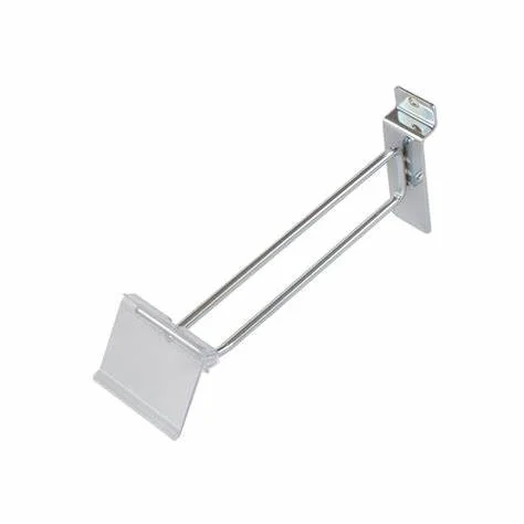 Firmly Welded Smooth Without Burrs Convenient Retrieval Scanner Euro Slatwall Hooks With Label Holder