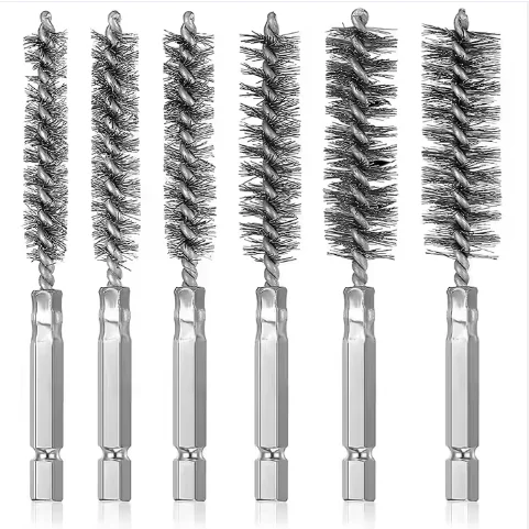 AutoErizo 8-19mm Auto Cleaning Brush Rust Cleaner Washing Polishing Tools Wire Tube Machinery Cleaning Brush