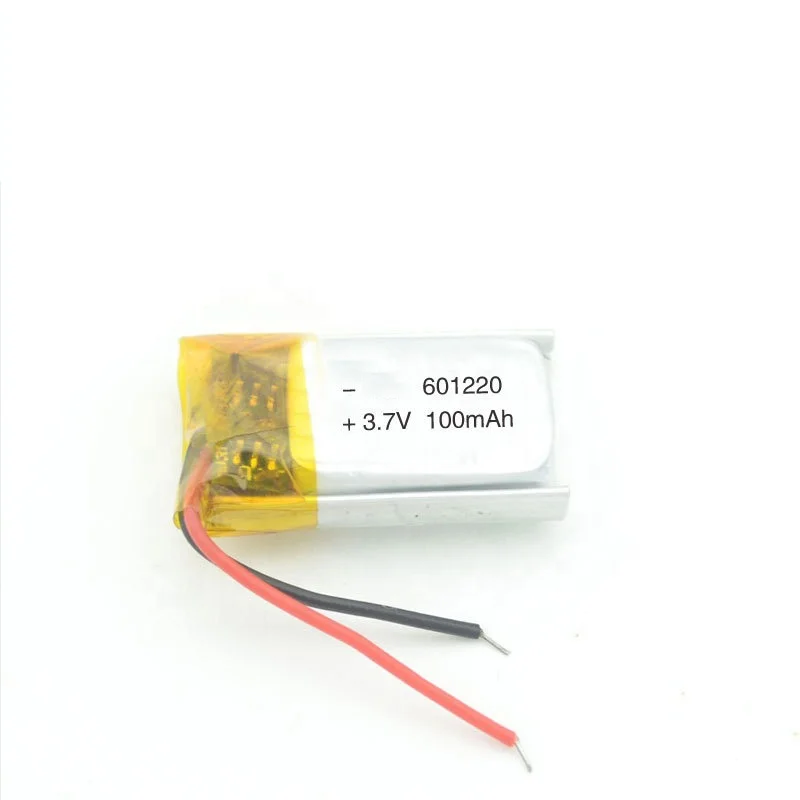 Affordable Price Rechargeable 3.7v 601220 100 mAh  lipo lithium polymer battery