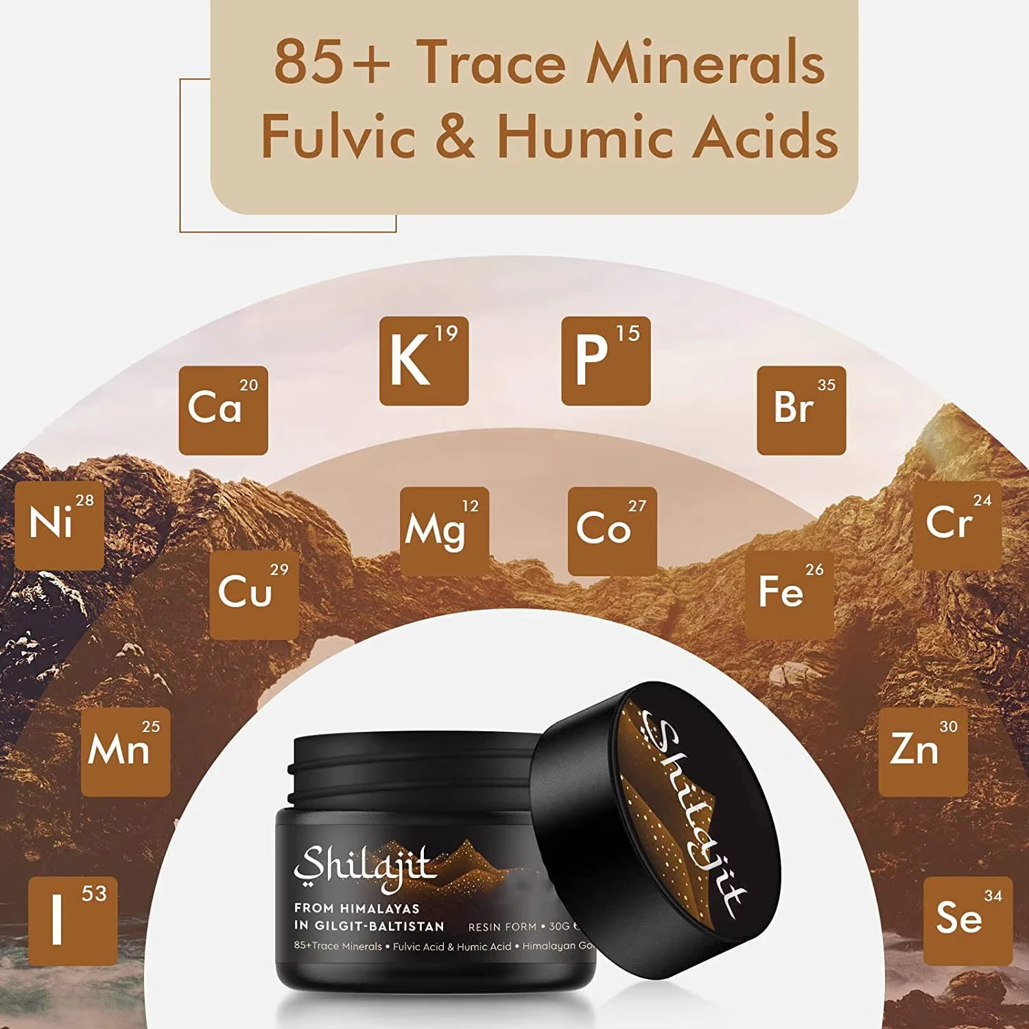 Himalayan Organic Shilajit Resin 600mg Pure Natural Plant Extract with Maximum Potency Wholesale Pure Shilajit Resin