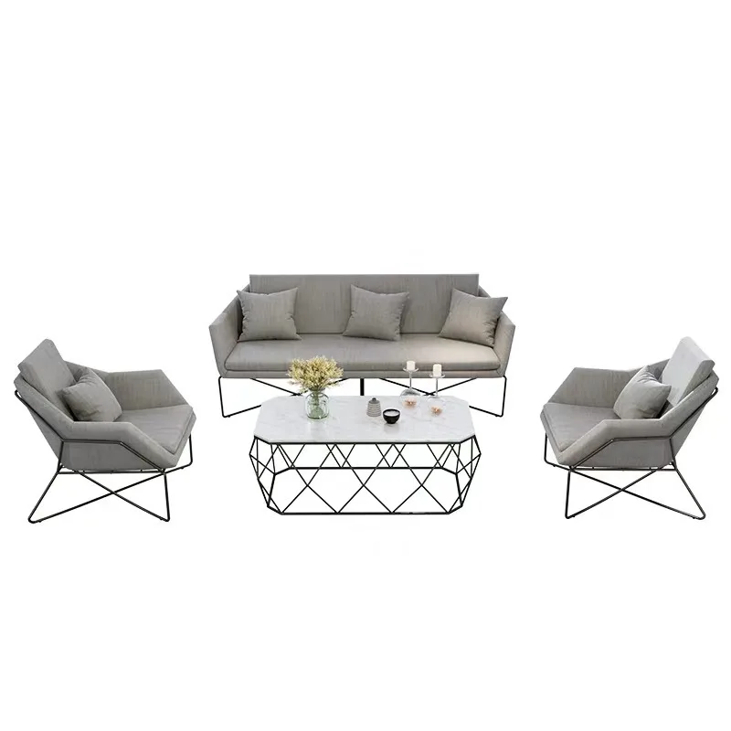 Office reception area iron industrial style Northern Europe simple modern chair furniture