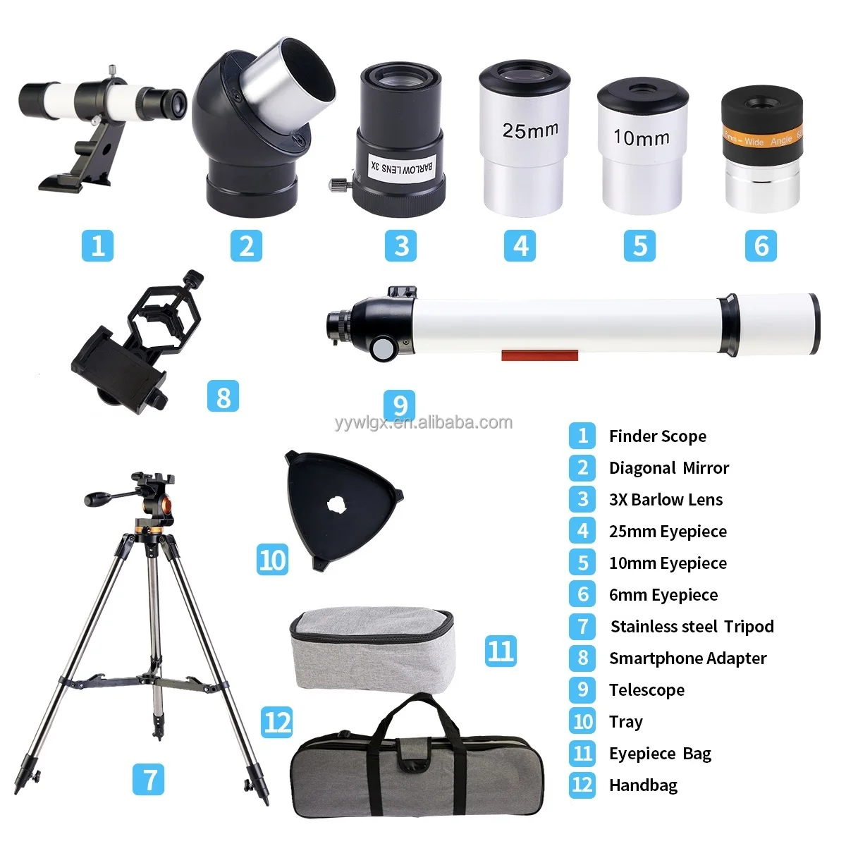 F70070M Wholesales 80mm Coating Objective Lens Super Zoom Monocular Telescope 70700 For Smart Phones