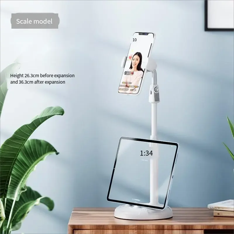 Android universal height adjustable tablet floor stand Live streaming stand Tabletop flat stand