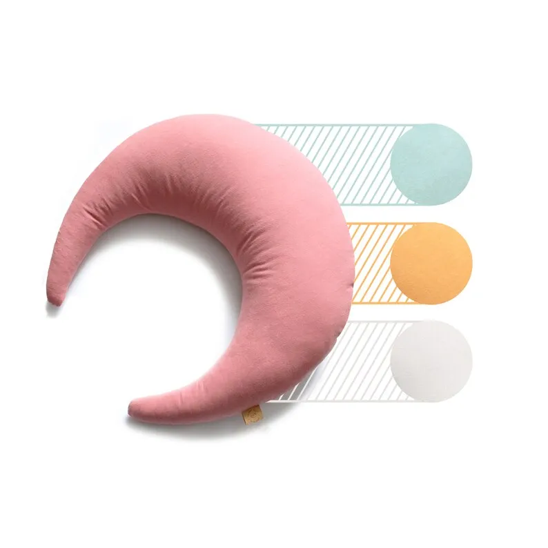 Moon Shape  Nursing baby Pillow with a Zipper Breastfeeding Baby Support Pillow Newborn Pillow Nursery Decor Babyshower gift