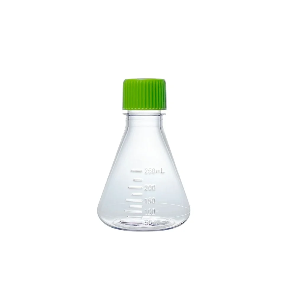 250ml flat bottom Erlenmeyer Shaker Flask made of PETG not ventilated