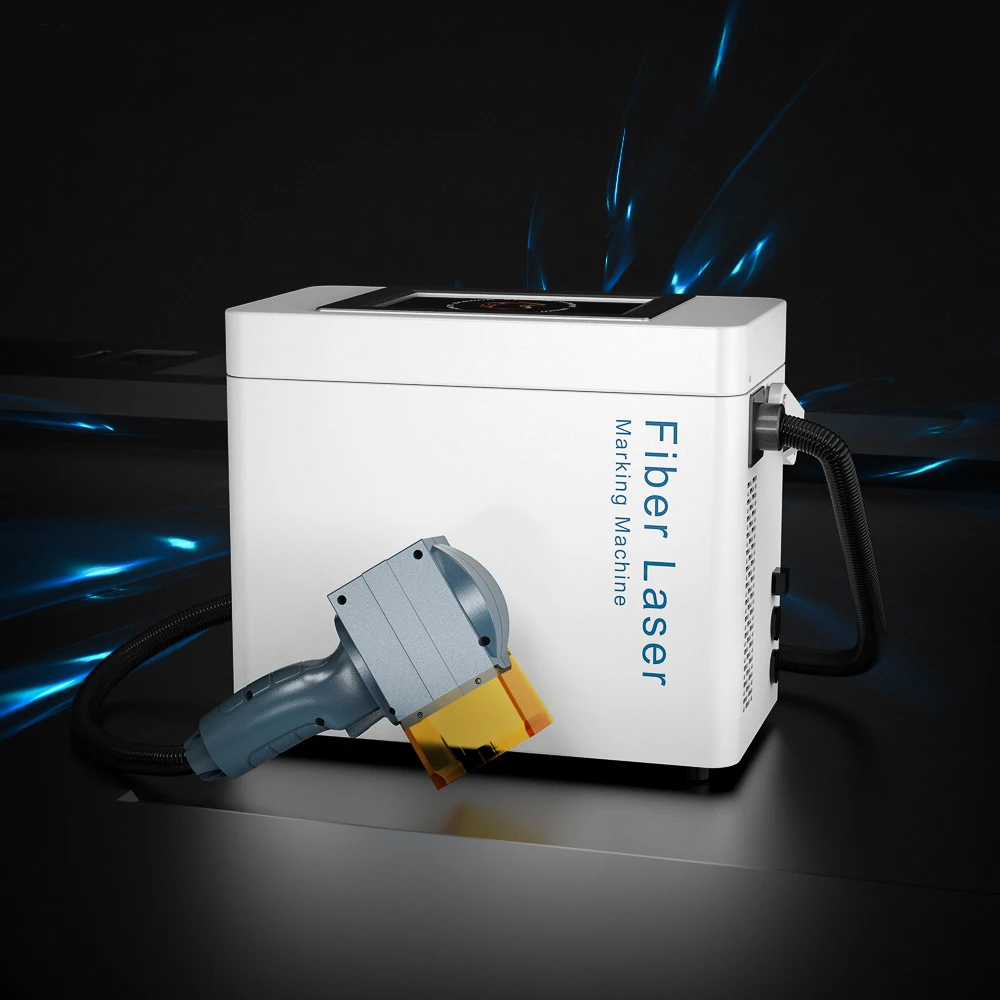 Portable Handheld Fiber Laser Marking Machine Small Portable Mini Metal galvo co2 laser engraver