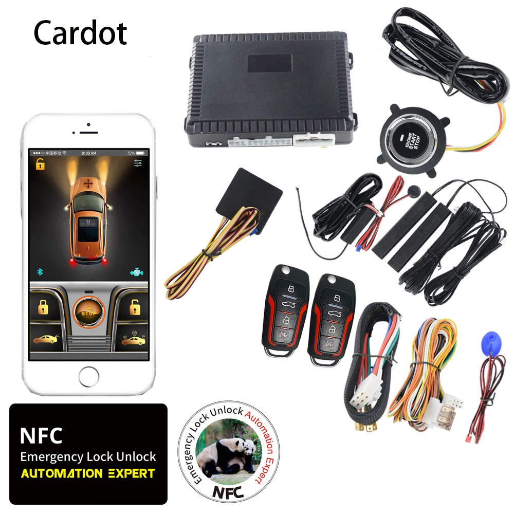 Универсальная автомобильная сигнализация Cardot NFC lock unlock