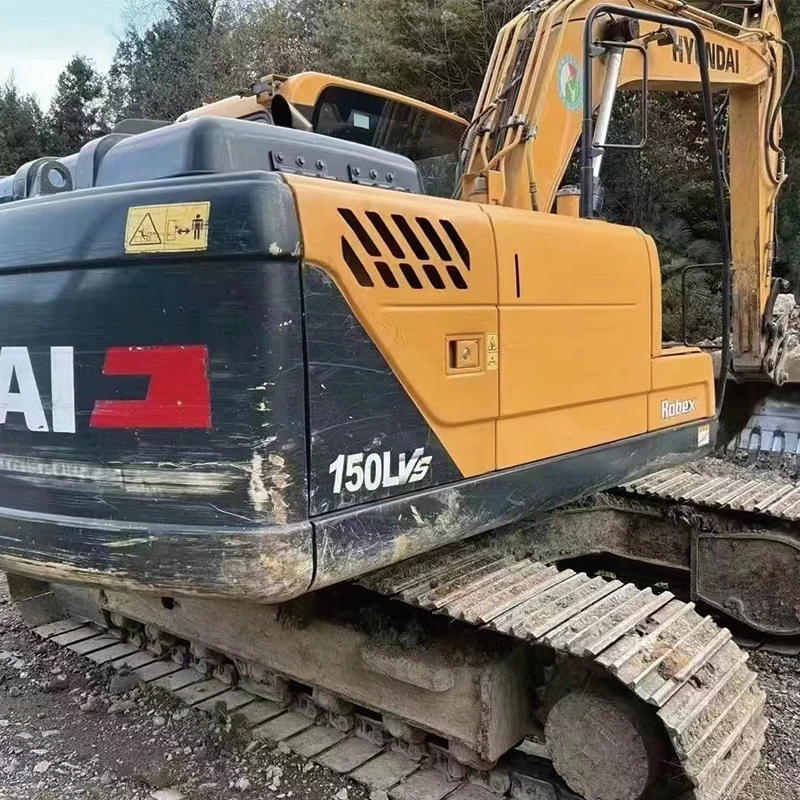 USED HYUNDAI Robex  150LVS  15 TON  HYUNDAI  DIGGER WITH ORIGINAL  SPARE PARTS  GOOD CONDITION.SECOND HAND  EXCAVATOR
