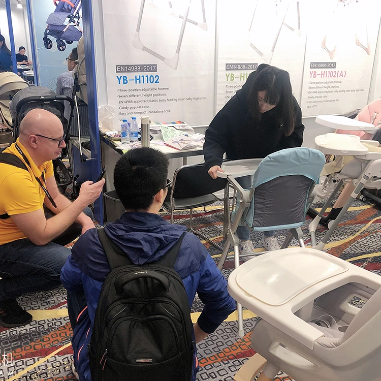 Modern plastic high chair for baby portable foldable baby high chair for feeding children