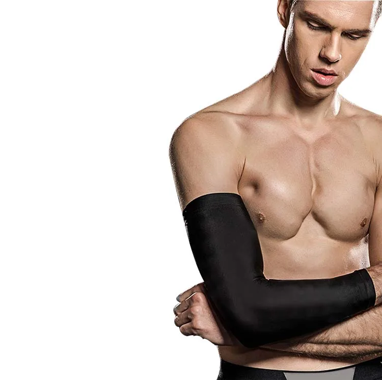 Крутые эластичные уличные спортивные УФ-защитные безвредные для кожи шелковые рукава для рук