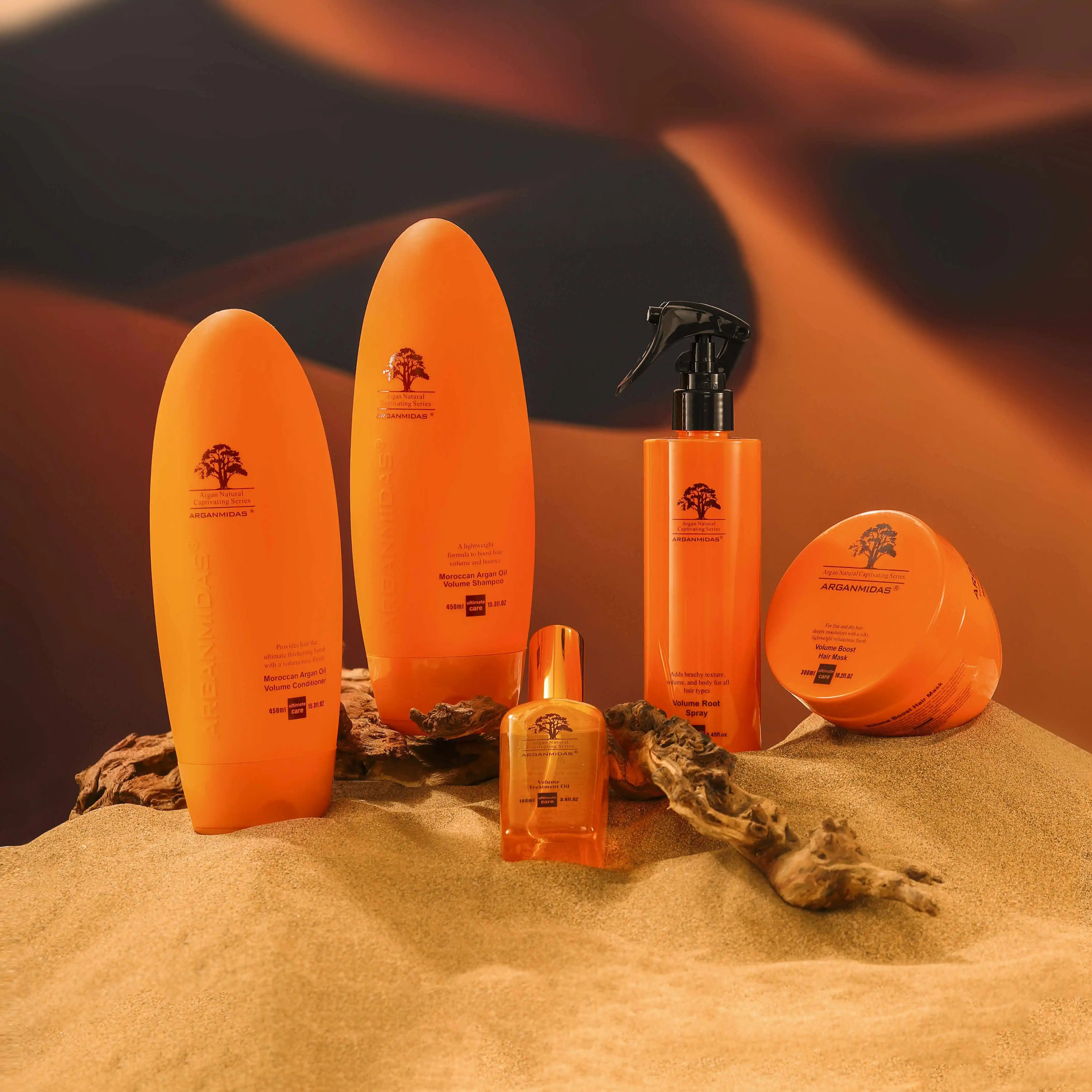 Arganmidas Organic Volumizing Hair Shampoo Natural Formula Nourishes Hair Shampoo for boost hair volume and bounce