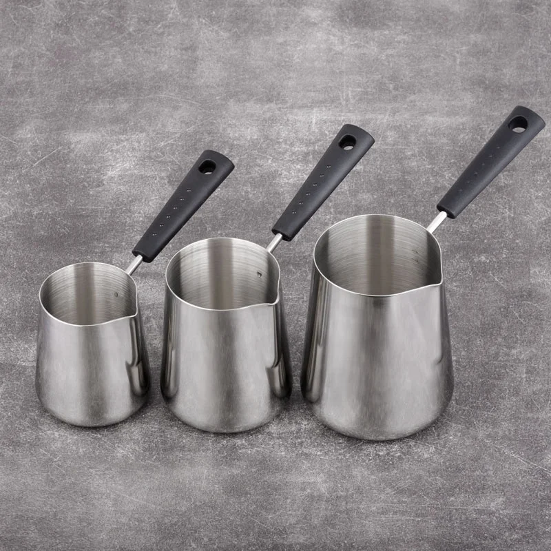Supply Wholesale price Espresso Pots Milk Frothing Jug Stainless Steel Turkish Coffee Warmer Pot