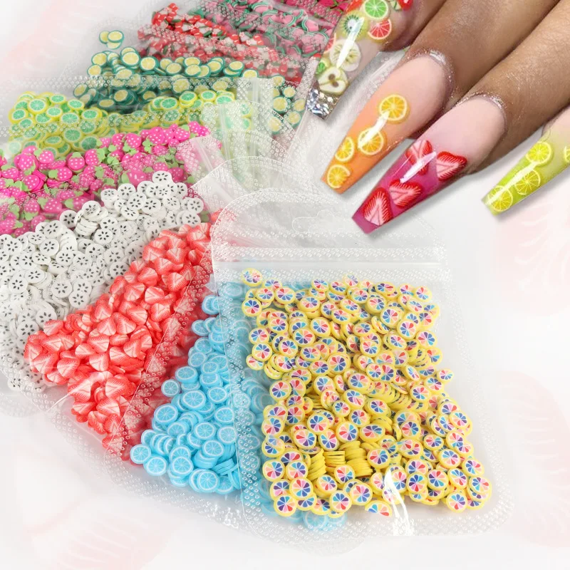 Wholesale Soft Clay Summer Flower 3d Nail Art Decoration