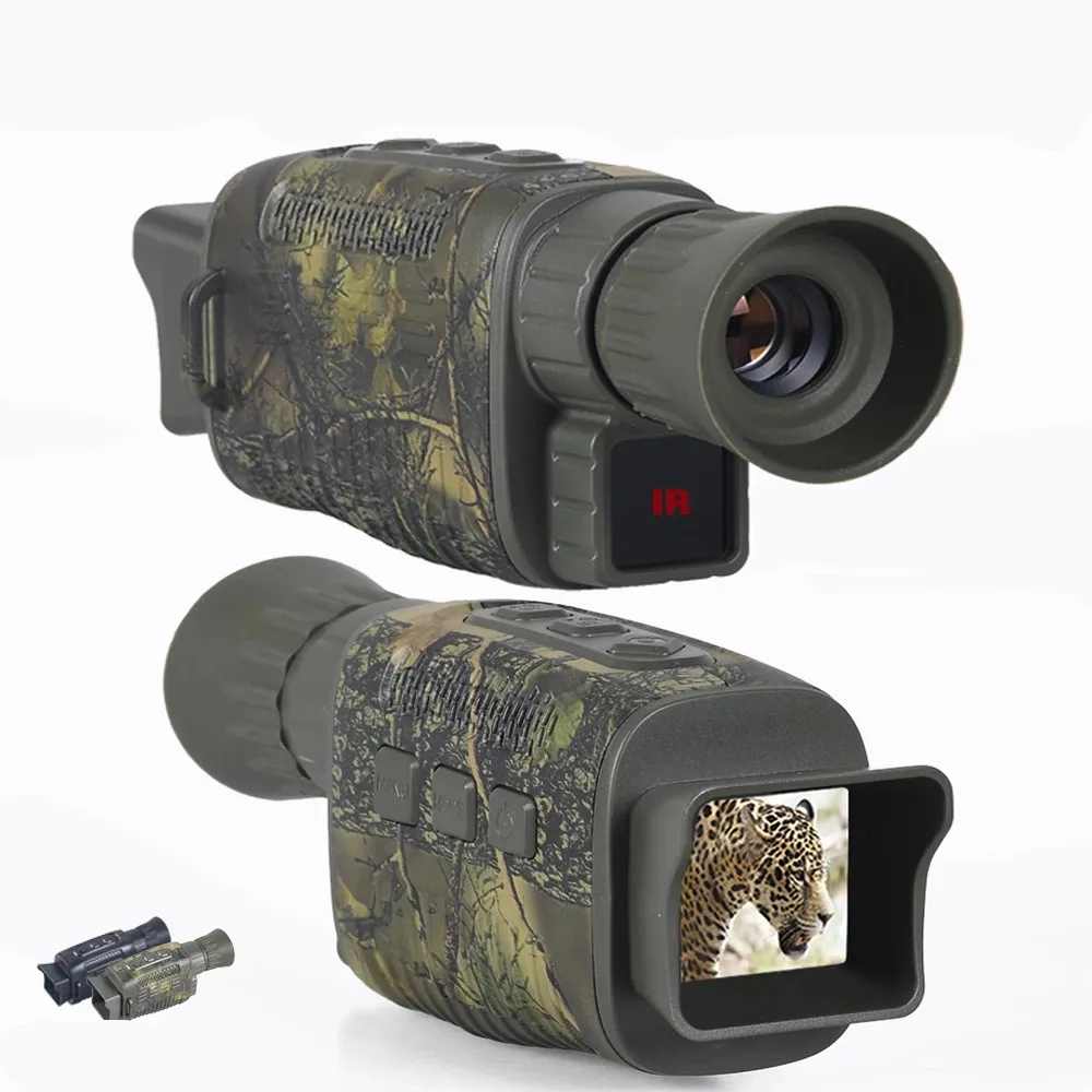 NV1000 Hunting Camera Monocular Night Vision Device Monocular Telescope 9 Languages 5X Digital Zoom