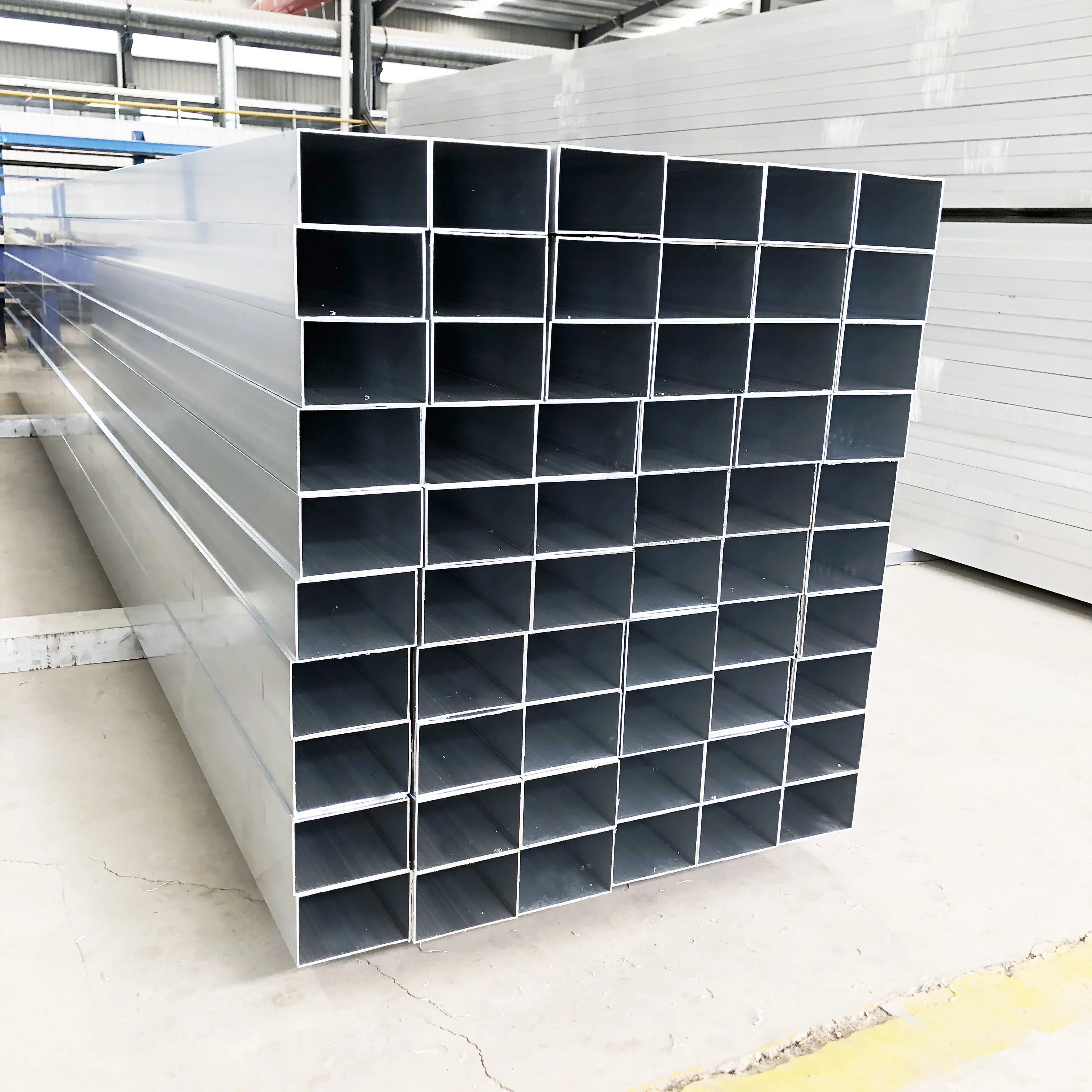 Factory Supply Aluminum Alloy Square Tube Aluminum Rectangular Pipe